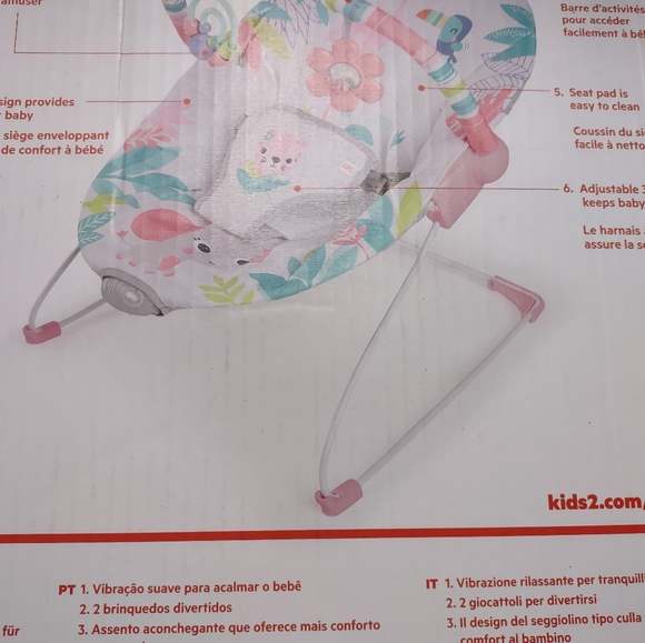 Bright star flamingo vibes bouncer - Picture 5 of 7